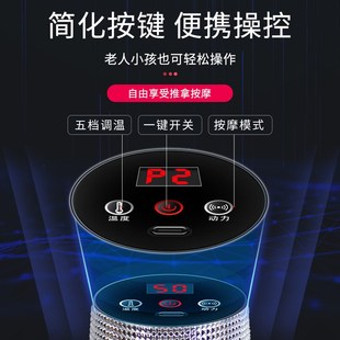 泗滨红砭石刮痧仪器温灸u仪按摩器扶阳艾灸罐宫揉腹仪益生厂家