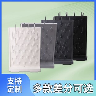 实验室滴水架PP滴水架子烧杯沥水台单双面化O验室器皿凉干架高密