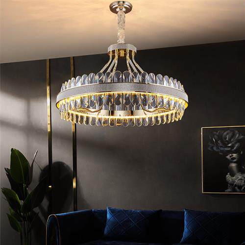 极速怡卡客厅e轻奢水晶吊灯现代简约灯饰网红餐厅卧室灯2022年新