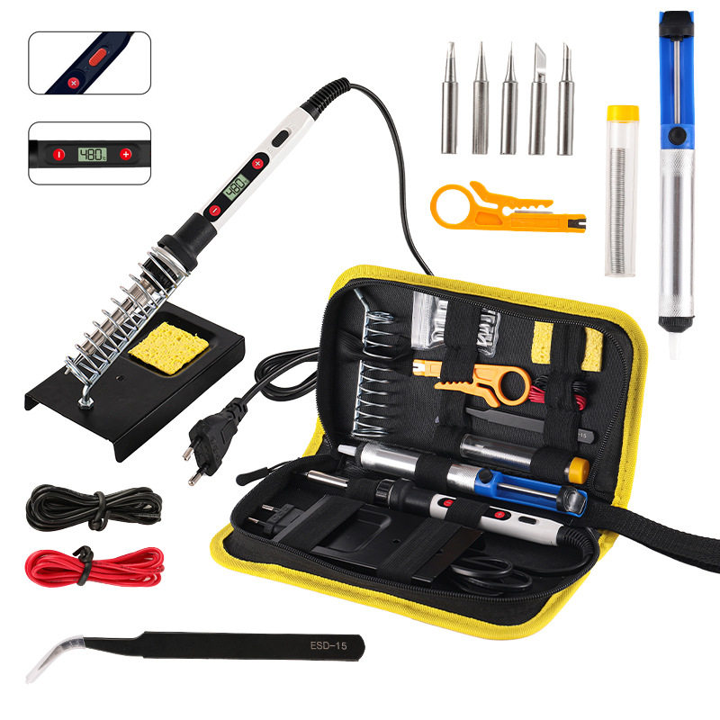 80W高功率可调温电烙铁套装110V/220V美规欧规936烙铁焊接工具包