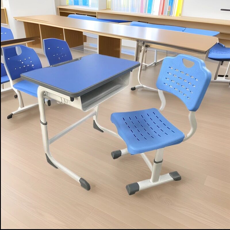 家用升降课桌椅学校课桌椅高中小学生教室培训辅导班单人学习课桌