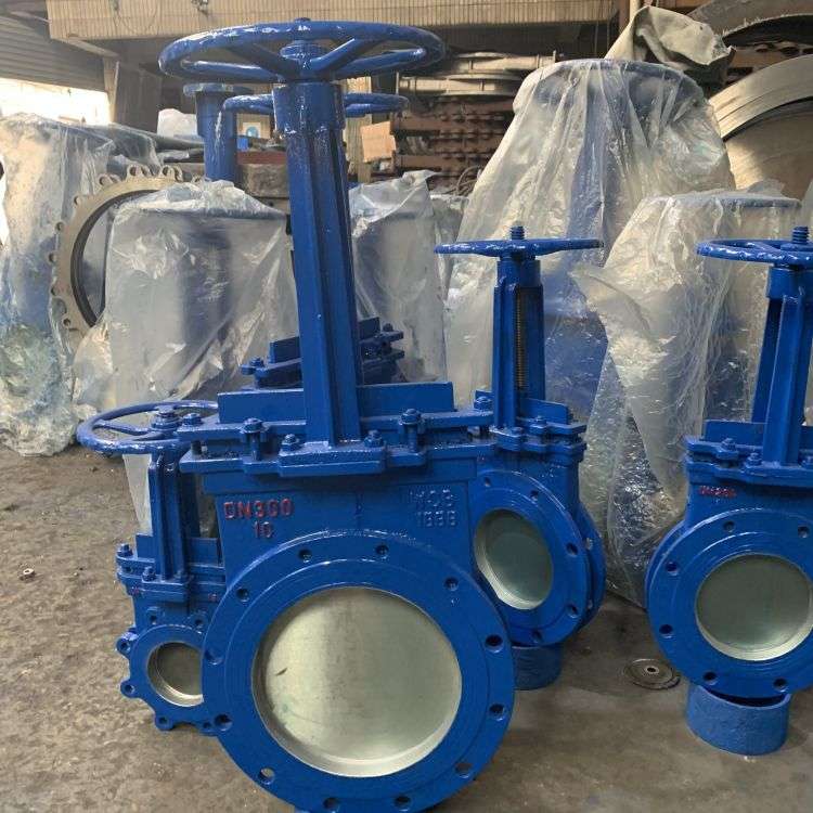 PZ73X-10P 304不锈钢明杆刀闸阀 DN200 PZ73X 矿用法兰式刀闸阀