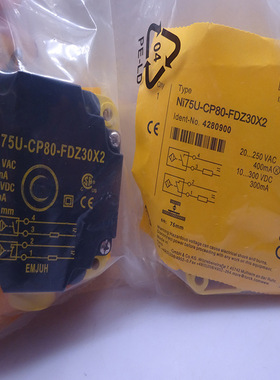 方形全新接近开关NI75U-CP80-FDZ30X2质保一年