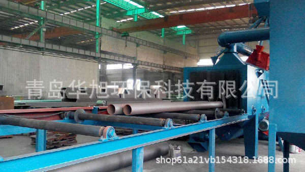 厂家直供通过式钢管抛丸机 管道焊缝内外壁喷砂除锈设备