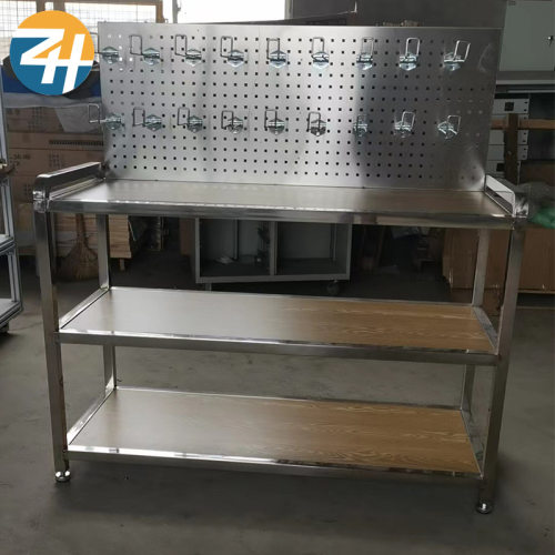 厂家直销工具货架车间置物仓储带挂板三层工具设备展示货架