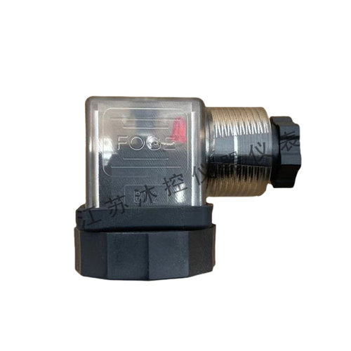 带灯型赫斯曼接头24VDC 22VAC 电磁阀防水插头带LED电源指示灯
