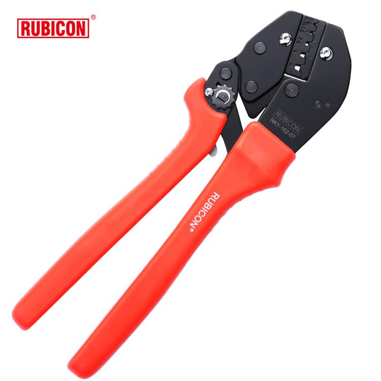 罗宾汉RUBICON棘轮式电讯压接钳端子压线钳电工工具RKY-162/190