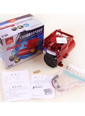 12V增氧泵接电瓶车载氧气泵HZ-035A/060/120/100直流卖鱼打氧机