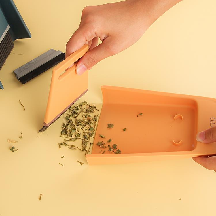 吧台咖啡毛刷磨豆机清洁刷迷你扫把簸箕组合套装桌面干湿两用刷子