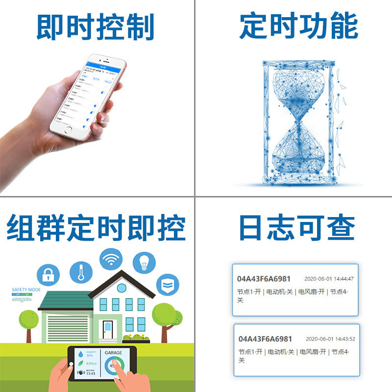 网络继电器8路/16路定时开关量模块以太网4G远程控制IO网络控制器