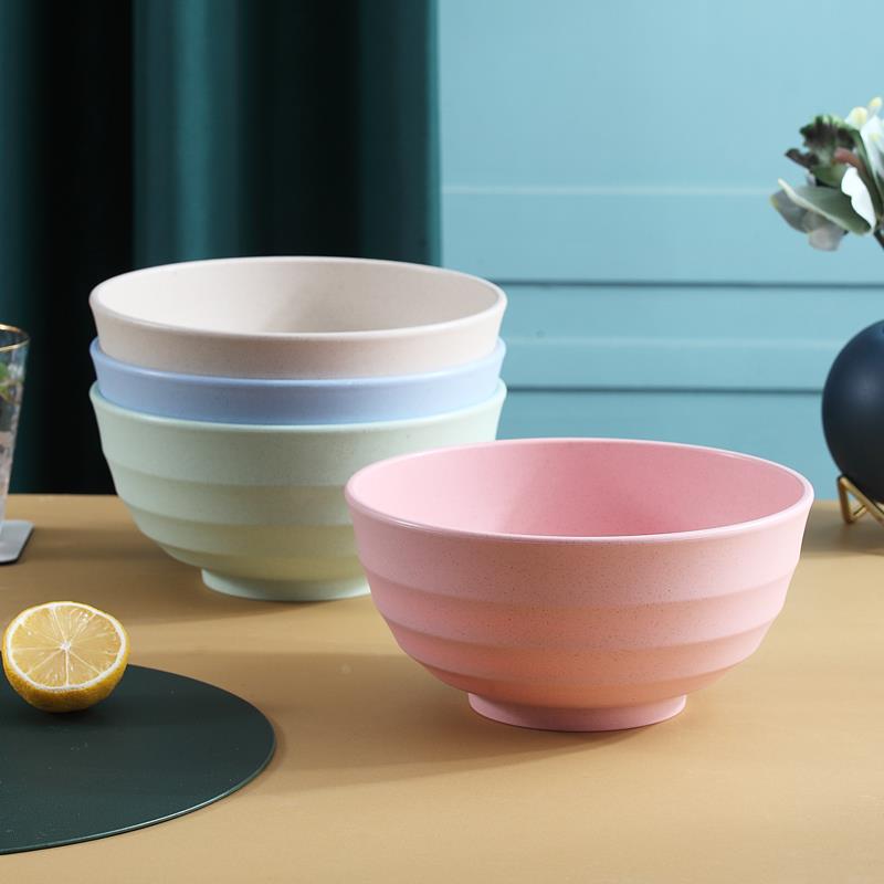 大碗汤碗面碗8英寸单个 北欧创意家用餐具个性塑料碗大号饭碗汤盆