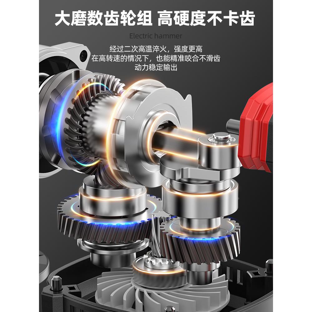 电锤电镐两用电锺冲击钻打混凝土家用电钻多功能墙孔电锤搞大功率