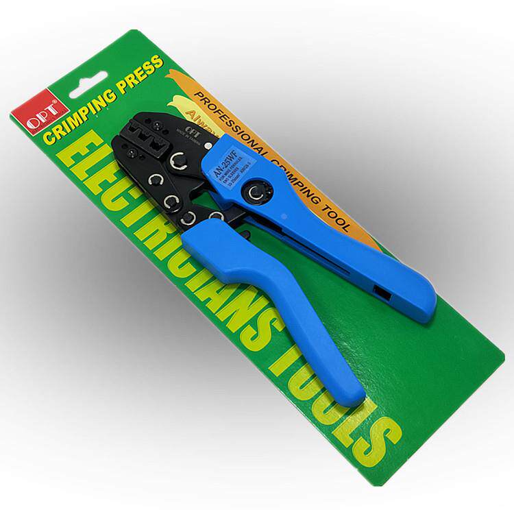 台湾OPT棘轮式欧式端子压接钳AN-25 35 50WF裸端同轴电缆压线钳