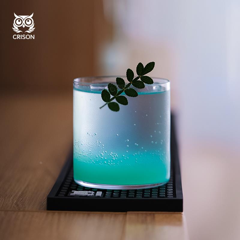 PRE01 CRISON水晶轻薄无底威士忌杯古典鸡尾酒杯old fashioned杯