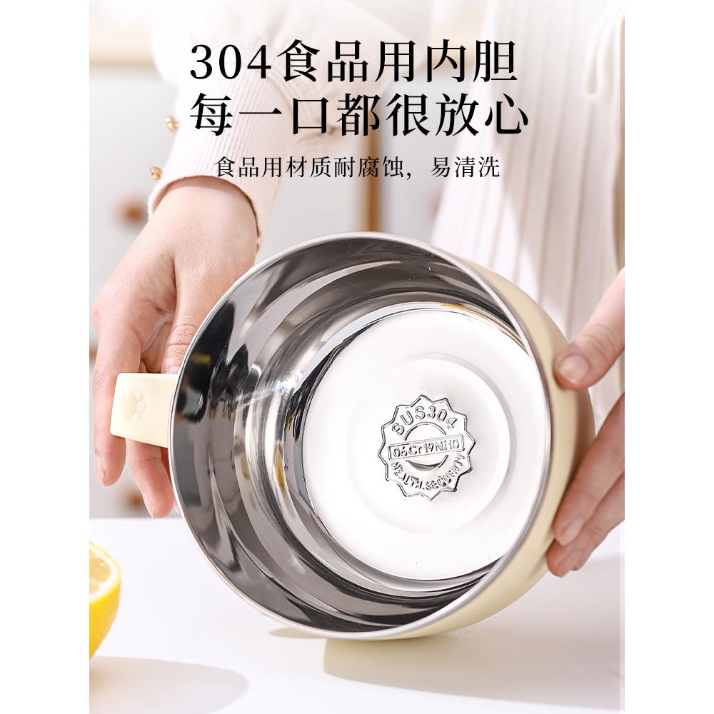 日式泡面碗懒人神器上班族宿舍学生饭堂打饭带饭碗大容量带盖保温