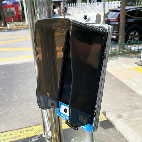 户外人脸识别机7寸KT671遮阳防雨罩门禁防晒保护罩室外主机防水罩