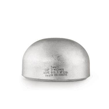 304/316L不锈钢冲压管帽封头4分DN15 32 57 89 102 45 102全尺寸