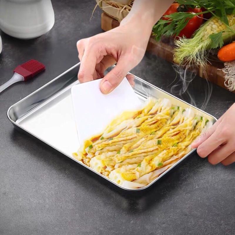 304不锈钢毛巾盘深 无磁多用长方形盘子 托盘方盘平底盘蒸盘烤盘