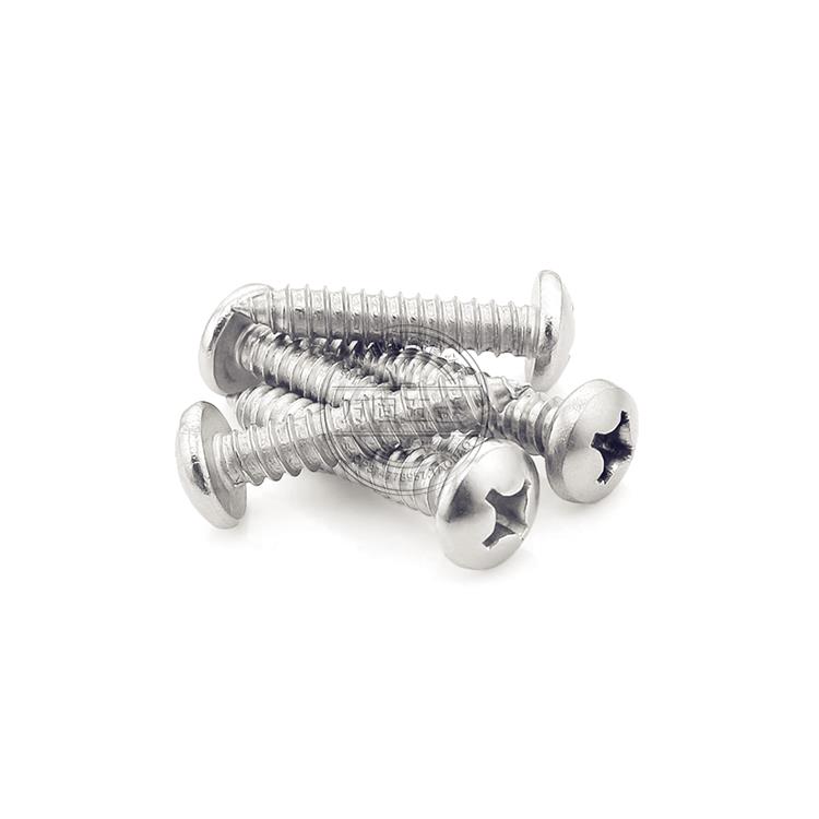 M2.2M3M3.5M4M4.2M5M5.5M6.3 304不锈钢盘头/圆头十字自攻螺丝钉