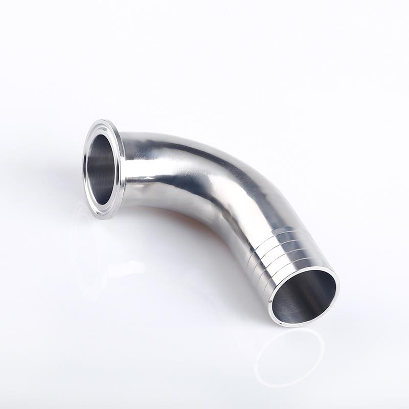 304不锈钢快装皮管弯头卫生级90度卡箍弯管316L软管水嘴接头宝塔