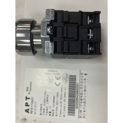 APT PB1S-11D/G23 PB1S-11D/G31 绿色平头带灯按钮开关瞬动