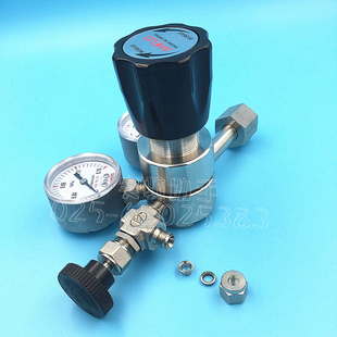 不锈钢减压阀 氮氧氢氦氩气 R11系列高纯气体减压器阀门流量计