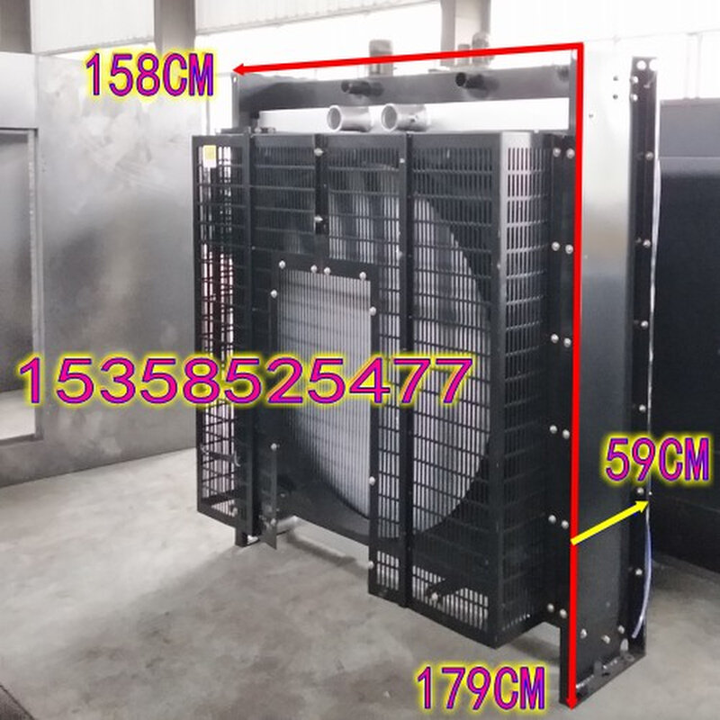 12V135BZLD-2上柴股份500KW 千瓦柴油发电机组12缸发动机水箱