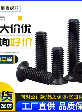 M1M1.6 M1.7 M2M2.5M3M3.5黑色KM沉头螺丝平头螺钉微型电子小螺丝