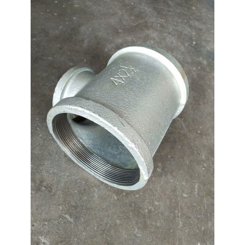 镀锌三通内螺纹异径三通 玛钢管件 丝口变径三通DN15202532