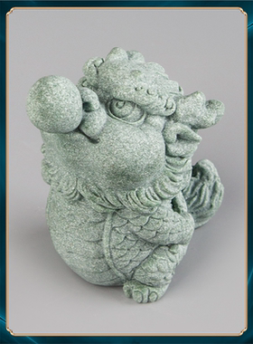 摆件居家精品国潮动物桌面办公室泡泡龙茶宠吹泡泡装饰创意