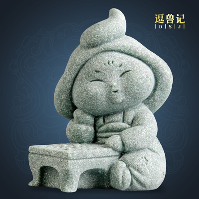 解压砂石系家居青仕女装饰品客厅桌面摆件创意唐弈棋