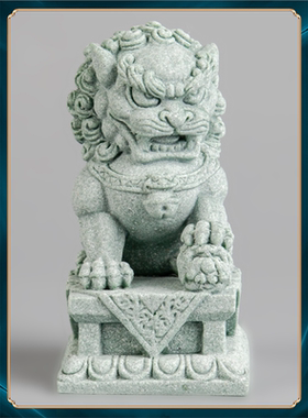 桌面家居饰品电视柜装饰客厅摆件乔迁玄关石狮子青砂开业