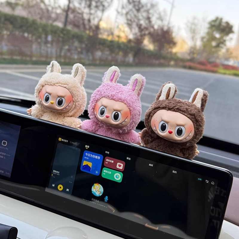 汽车中控屏趴趴拉布布泡泡玛特车载摆件显示屏幕装饰车内饰品可爱,汽车用品/电子/清洗/改装,摆件,淘宝优惠券,粉丝福利购,淘宝优惠卷