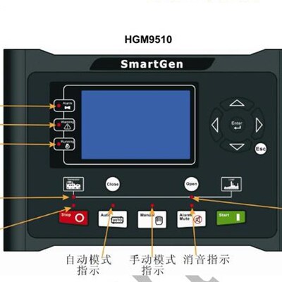 众智HGM9510 HGM9520市电并联控制器柴油机发电机组自动化控制箱