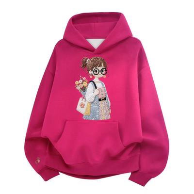 重磅文艺女孩卫衣秋冬加绒加厚美式宽松慵懒小个子高级感连帽外套