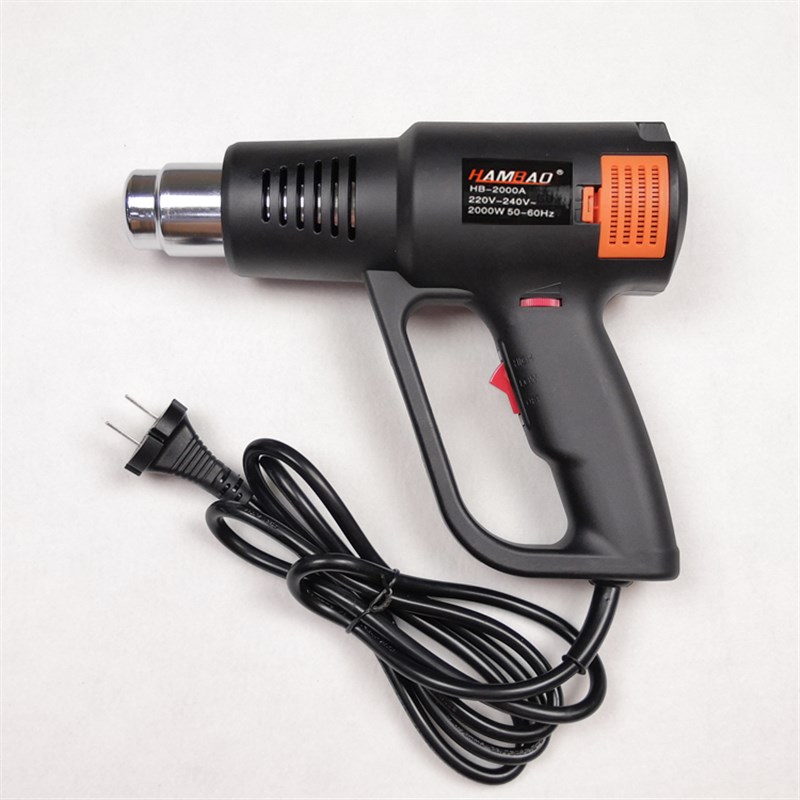 2000W高温热风枪美缝热烘枪小型工业电吹风机热缩膜汽车贴膜烤枪