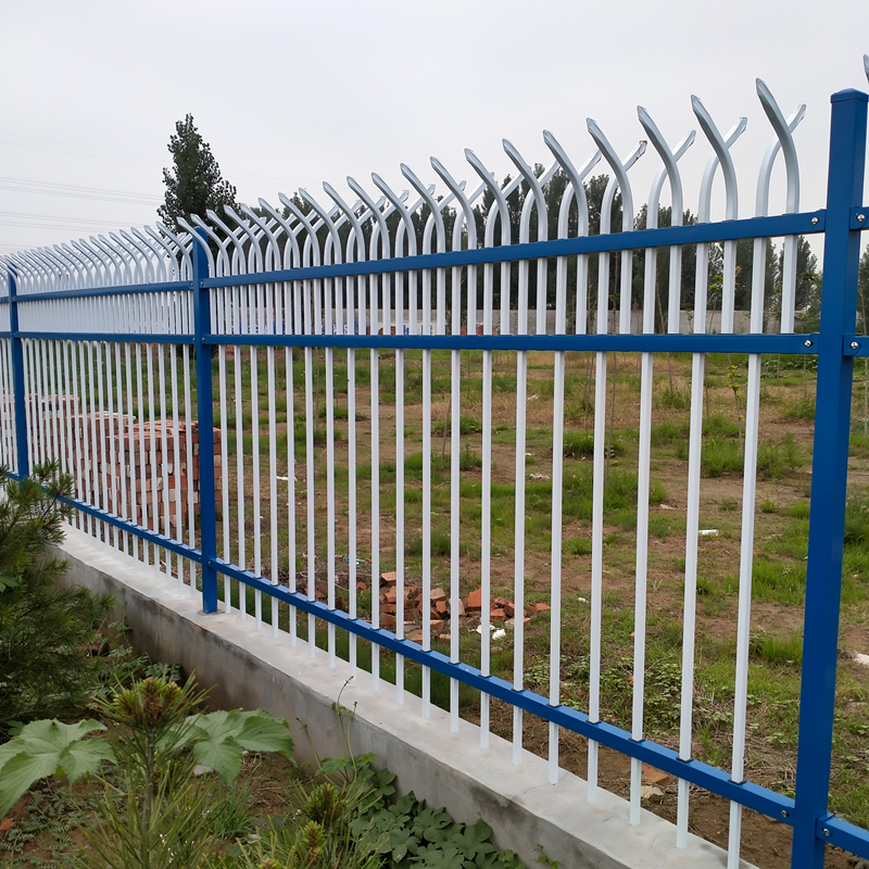 庭院围墙护栏学校农村铁艺围栏小区别墅防护栅栏院墙锌钢护栏工厂