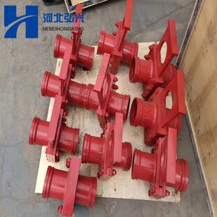 混凝土输送泵管截止阀DN125手动管道截止阀液压截止阀