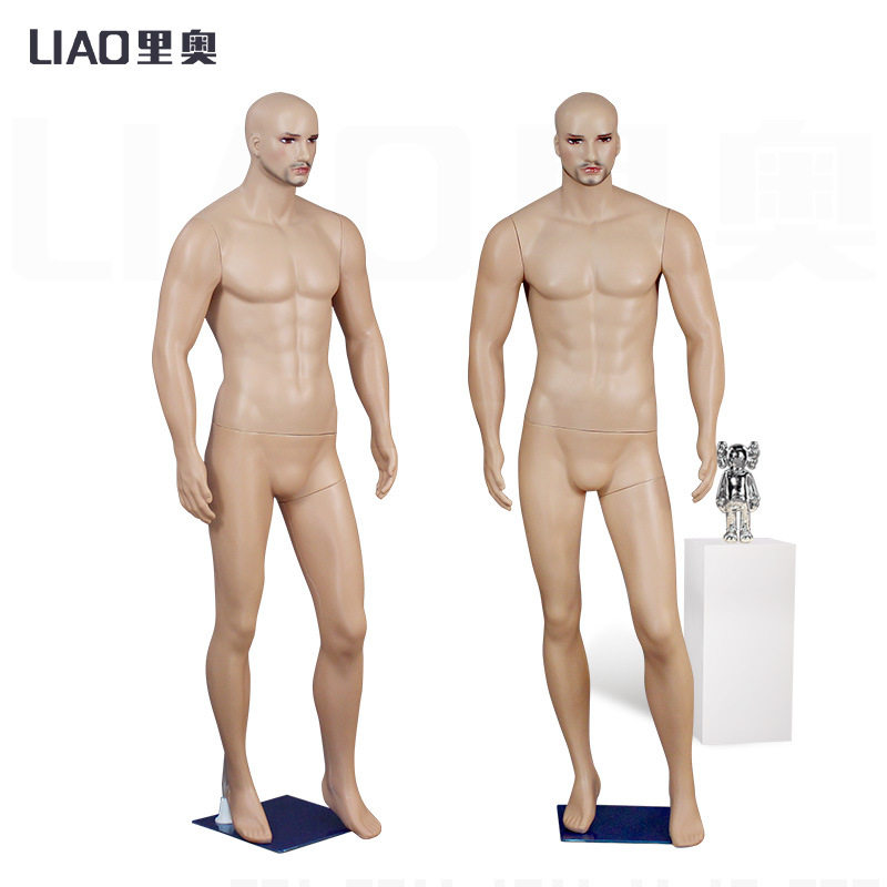 男模特全身仿真肤色塑料大码肌肉 模特道具服装店展示人台