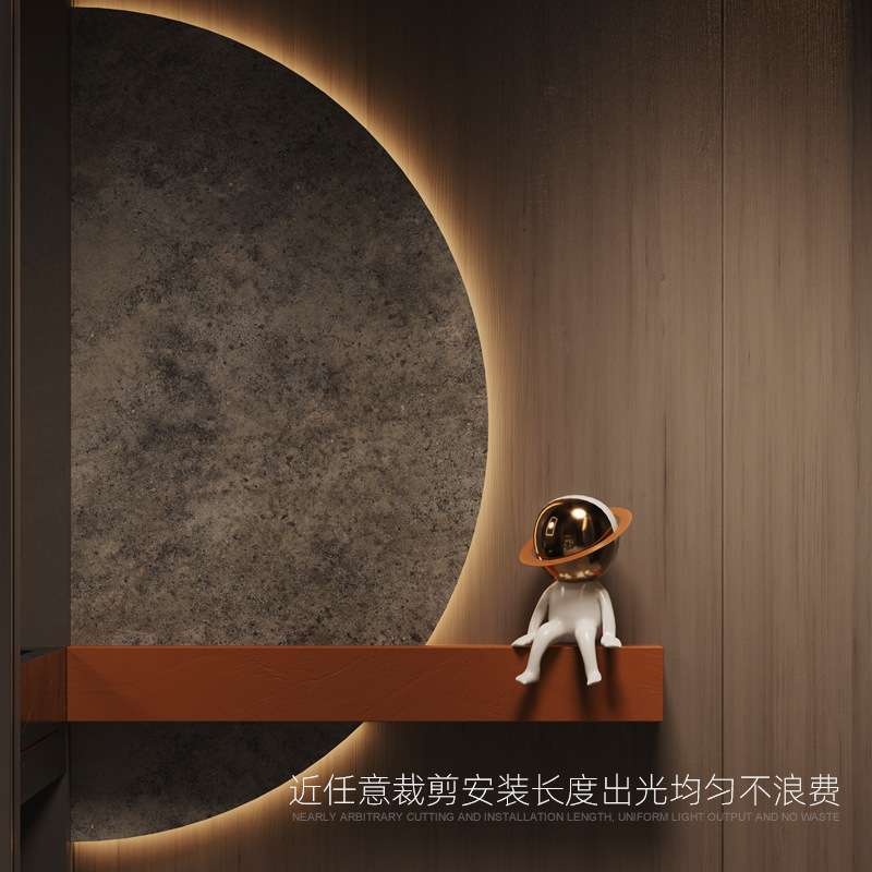 12V低压灯带led贴片24V铝槽线条灯一灯一剪任意裁剪硅胶光源自粘