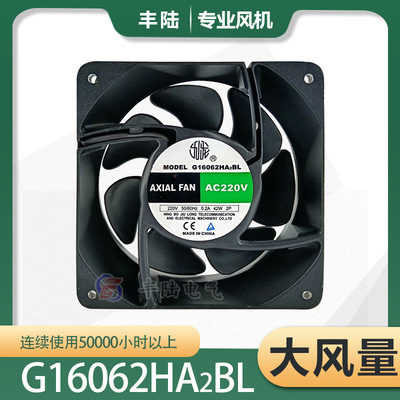 16CM交流轴流风机九龙G16062HA2BL工控器柜台冷却风扇160*160*62m