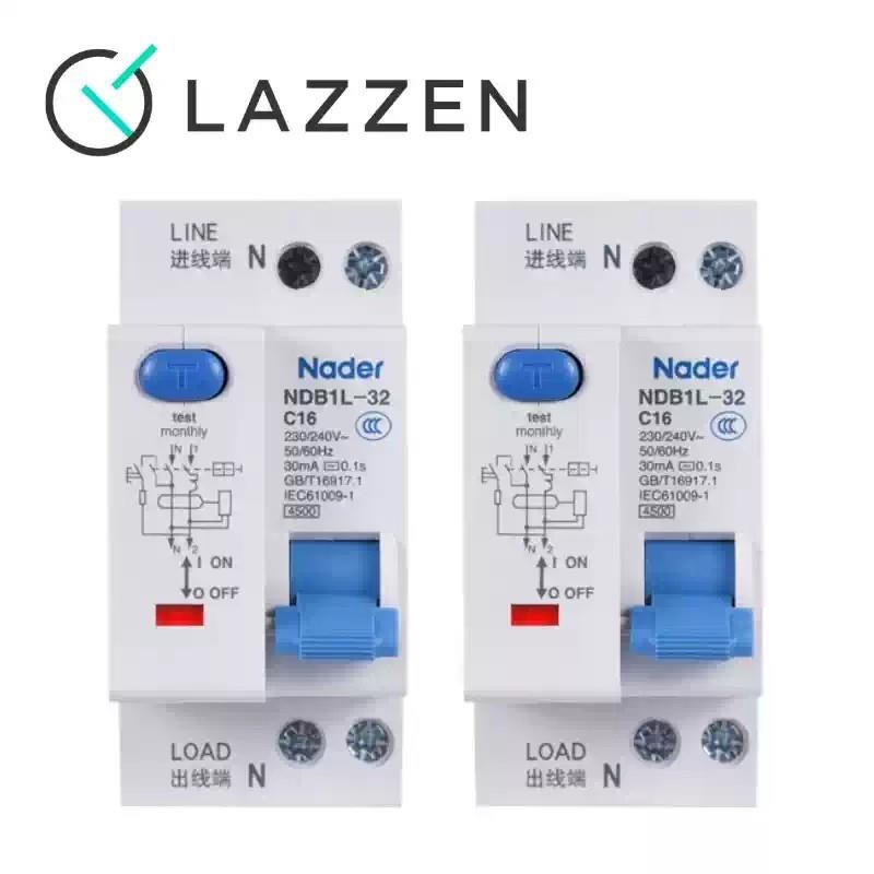Nader上海良信NDB1L-32空气开关断路器家用空开1PN带漏电保护器-