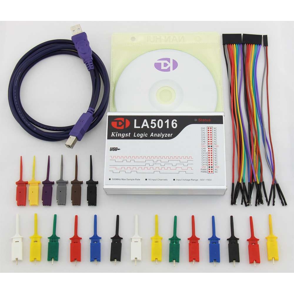 Kingst  LA5016 usb 逻辑分析仪 16路全通道 500M采样率 分析仪