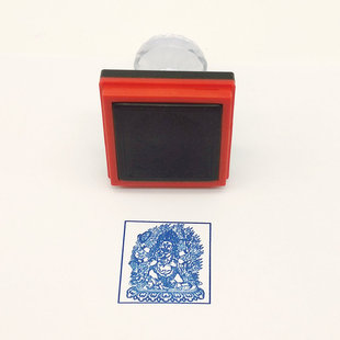 六臂大黑天印十万加行自动出油光敏印章印出尺寸4厘米可