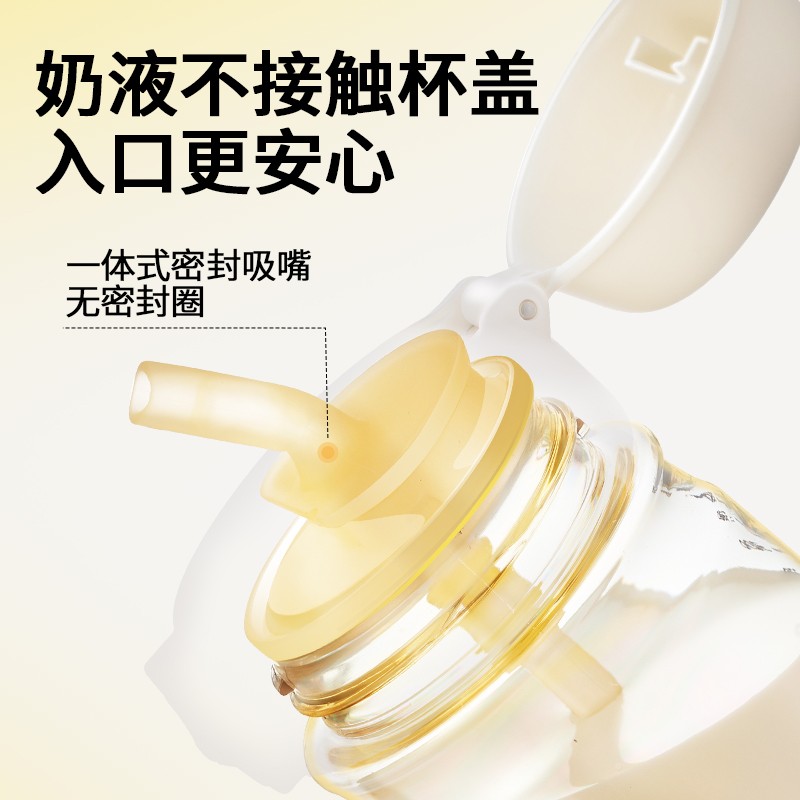 【杯1-个杯3岁好吸牛奶NEVS上直】吸加厚PPS40670U儿童饮杯6月以