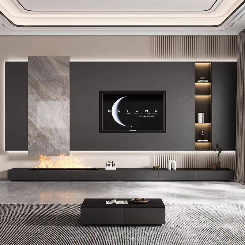 关影佛山*板电视景背8062墙00别无品牌/墅客厅轻奢0沙发玄视岩岩