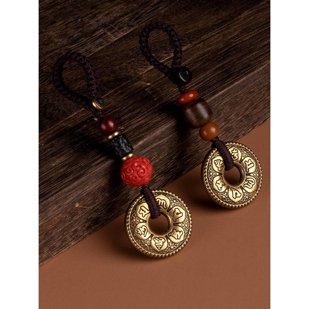 黄档平六扣字吊意真挂言大铜明咒安28985汽钥匙扣件性创高车男个