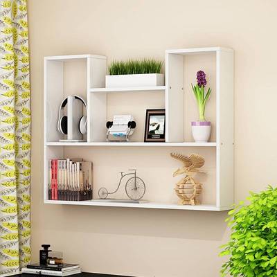 储创孔87759柜意墙上物架墙免壁板物打置面壁书挂墙架卧室吊隔架