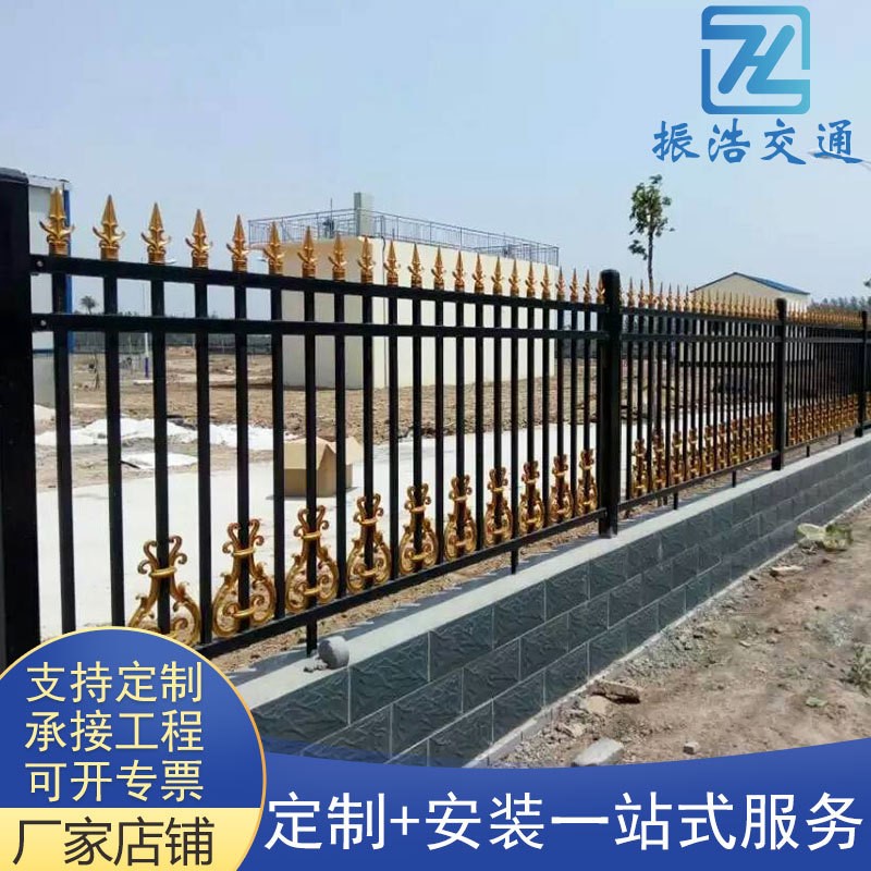 热镀锌钢护栏厂区围栏学校铁艺护栏小区别墅庭院围墙护栏厂家