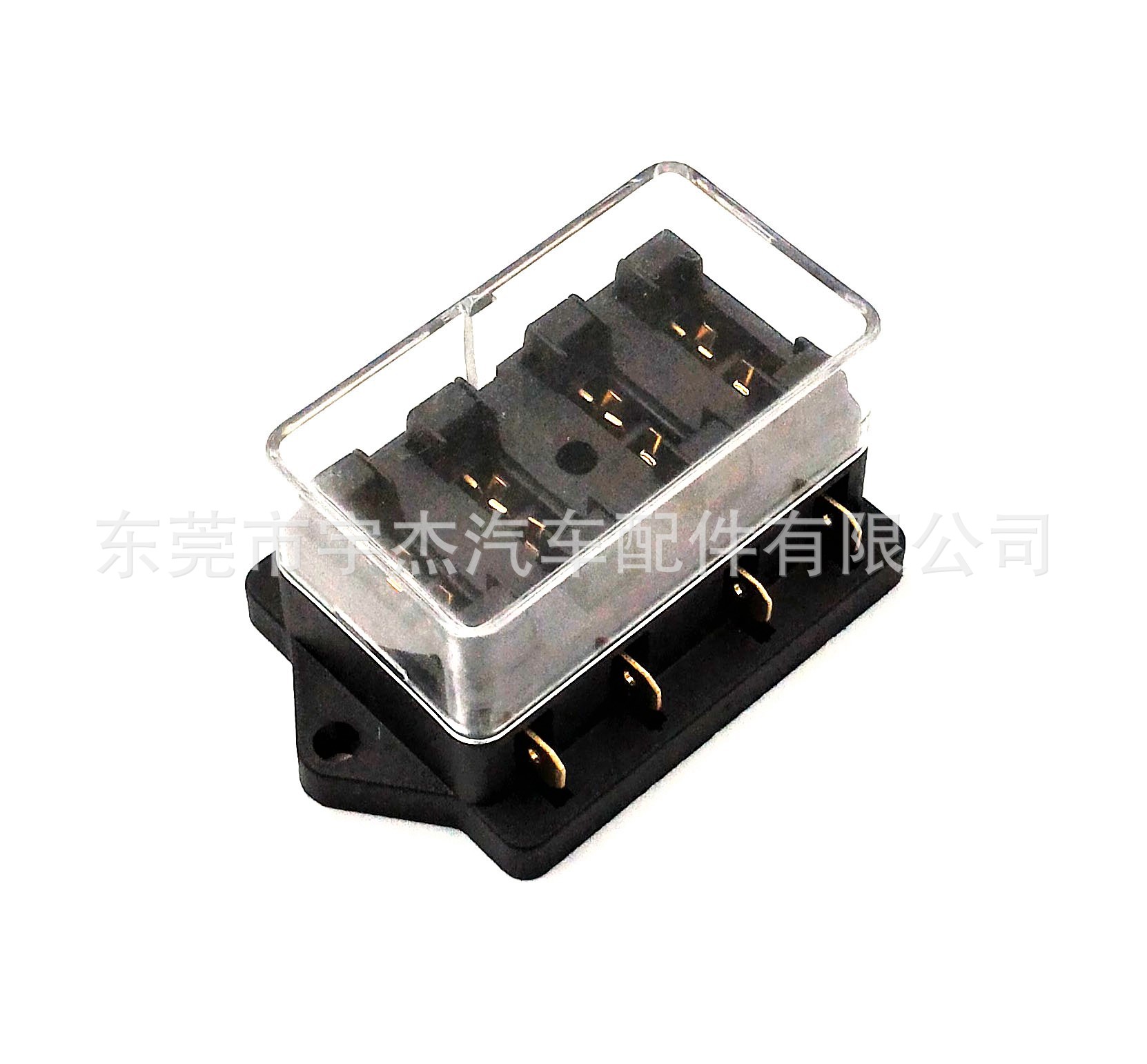 12-24V 汽车卡车用四位插片保险丝盒/插片保险丝固定座 防火等级